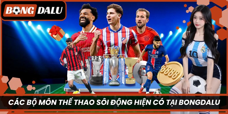 Các bộ môn thể thao sôi động hiện có tại Bongdalu