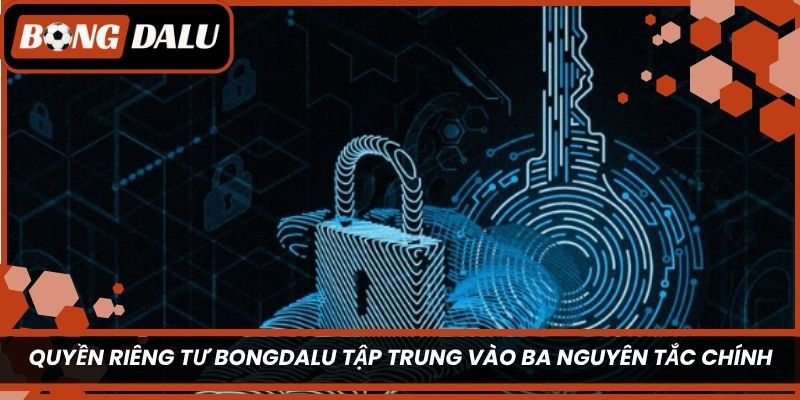 Quyền riêng tư Bongdalu tập trung vào ba nguyên tắc chính 