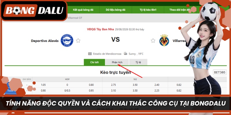 Tính năng độc quyền và cách khai thác công cụ tại Bongdalu