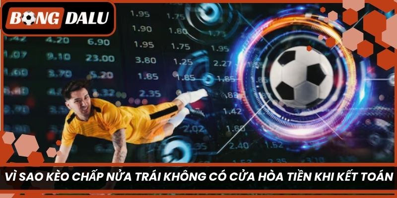 Vì sao kèo chấp nửa trái không có cửa hòa tiền khi kết toán?